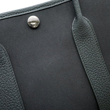 Load image into Gallery viewer, HERMES Garden Party Vert Mangrove Toile Military Negonda Leather Size TPM