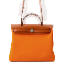 将图像加载到图库查看器中,HERMES Herbag zip Orange minyan Toile Officer Bash Hunter Size PM