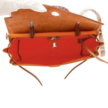 将图像加载到图库查看器中,HERMES Herbag zip Orange minyan Toile Officer Bash Hunter Size PM