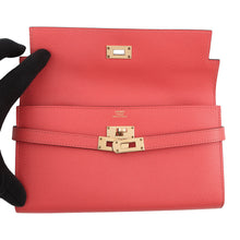 Load image into Gallery viewer, HERMES Kelly wallet long Rose Jaipur Epsom
