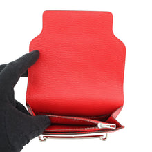 将图像加载到图库查看器中,HERMES Roulis Roulis Slim Rouge Coeur Chevre Myzore Goatskin