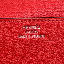 将图像加载到图库查看器中,HERMES Roulis Roulis Slim Rouge Coeur Chevre Myzore Goatskin