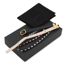 Load image into Gallery viewer, CHANEL Matelasse Chain belt bag Black/Beige/Silver Lambskin Size Mini