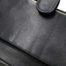 Load image into Gallery viewer, CHANEL CC Logo Kiss Lock Long Wallet Black Caviar Leather