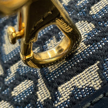 Load image into Gallery viewer, Dior Groove25 Oblique Jacquard Bag Navy/BeigeM1365UTZQ Canvas Leather Size Medium