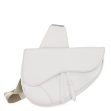 Load image into Gallery viewer, Dior Saddle bag White Leather Canvas
