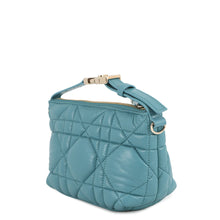 Load image into Gallery viewer, Dior Macrocannage Nomade Pouch BlueS5553OMIG Lamb Leather Size Small