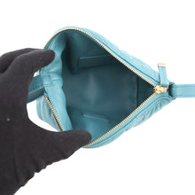 Load image into Gallery viewer, Dior Macrocannage Nomade Pouch BlueS5553OMIG Lamb Leather Size Small