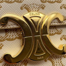 Load image into Gallery viewer, CELINE Triomphe Shoulder Bag White194142CUZ PVC Leather