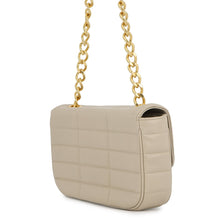 将图像加载到图库查看器中,CELINE Matelasse Mono Chrome Chainshoulder Bag Beige111273EPZ Leather