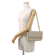 将图像加载到图库查看器中,CELINE Matelasse Mono Chrome Chainshoulder Bag Beige111273EPZ Leather