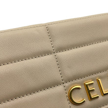将图像加载到图库查看器中,CELINE Matelasse Mono Chrome Chainshoulder Bag Beige111273EPZ Leather