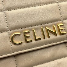 将图像加载到图库查看器中,CELINE Matelasse Mono Chrome Chainshoulder Bag Beige111273EPZ Leather