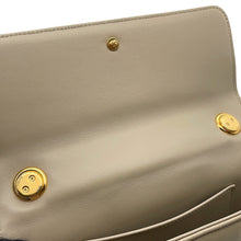将图像加载到图库查看器中,CELINE Matelasse Mono Chrome Chainshoulder Bag Beige111273EPZ Leather
