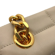 将图像加载到图库查看器中,CELINE Matelasse Mono Chrome Chainshoulder Bag Beige111273EPZ Leather