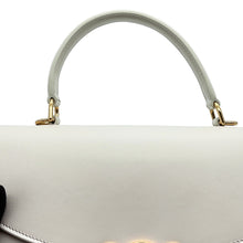 将图像加载到图库查看器中,CELINE Nino Bag White117523GG2 Smooth Satined Calf Leather Size Medium