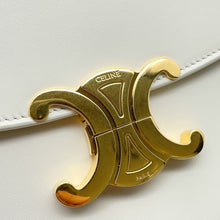 Load image into Gallery viewer, CELINE Nino Bag White117523GG2 Smooth Satined Calf Leather Size Medium