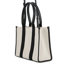 将图像加载到图库查看器中,BALENCIAGA Hardware Tote Bag White/Black671402 Canvas Leather Size S