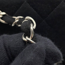 将图像加载到图库查看器中,CHANEL Double Face ChainShoulder Bag Black Cotton