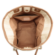 将图像加载到图库查看器中,CHANEL Deauville Tote Bag BeigeA67001 Straw Leather Size Medium