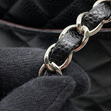 Load image into Gallery viewer, CHANEL Matelasse Chain Shoulder Bag BlackA01112 Caviar Leather Size 25