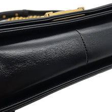 将图像加载到图库查看器中,CHANEL Boy Chanel Chain Shoulder Bag Black/GoldA67086 Leather Size 25