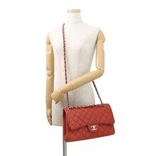 Load image into Gallery viewer, CHANEL Matelasse Chain Shoulder Bag RedA58600 Caviar Leather Size 30