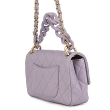 Load image into Gallery viewer, CHANEL Matelasse Chain Shoulder Bag PurpleAS4789 Caviar Leather