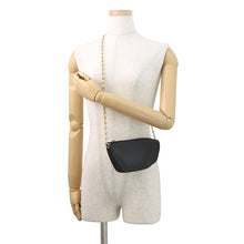 将图像加载到图库查看器中,BURBERRY Shield ChainShoulder Bag Black8079856 Leather Size micro