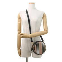 将图像加载到图库查看器中,BURBERRY Icon Stripe Louise Bag Beige/Black/White8051846 PVC