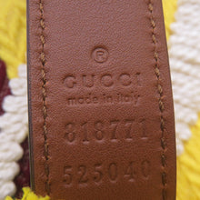 Load image into Gallery viewer, GUCCI Logo Tote Bag Yellow/Multicolor818771 Canvas Leather