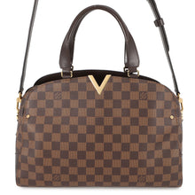 将图像加载到图库查看器中,LOUIS VUITTON Kensington Bowling Brown/BeigeN41505 Damier Ebene Canvas
