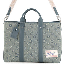 Load image into Gallery viewer, LOUIS VUITTON Weekend Tote NM BlueM22537 Monogram Washed Denim