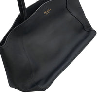 Load image into Gallery viewer, PRADA Logo Tote Bag Black1BG510 Leather Size Large