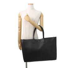 将图像加载到图库查看器中,Valentino Garavani V Logo Shopping Tote Bag Black5Y0B0C93JHH Leather