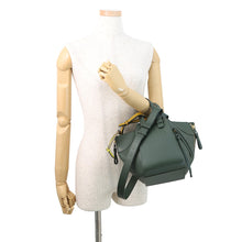 Load image into Gallery viewer, LOEWE hammock compact Green/YellowA538H13X02 Leather