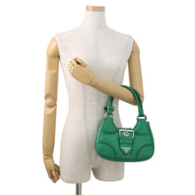 Load image into Gallery viewer, PRADA Re-Edition 2002 Moon Handbag Green1BA381 Padded Nappa Leather