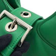 Load image into Gallery viewer, PRADA Re-Edition 2002 Moon Handbag Green1BA381 Padded Nappa Leather
