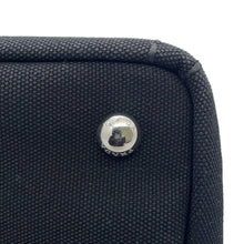 将图像加载到图库查看器中,PRADA Canapa Black1BG350 Canvas Wood