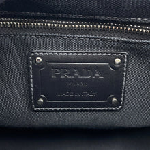 将图像加载到图库查看器中,PRADA Canapa Black1BG350 Canvas Wood