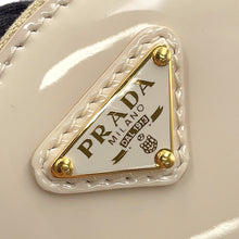 Load image into Gallery viewer, PRADA Triangle logo mini pouch with chain Beige1NT023 Enamel