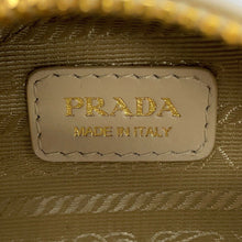 Load image into Gallery viewer, PRADA Triangle logo mini pouch with chain Beige1NT023 Enamel