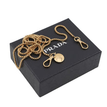 Load image into Gallery viewer, PRADA Triangle logo mini pouch with chain Beige1NT023 Enamel