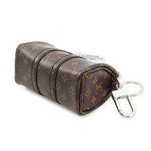 Load image into Gallery viewer, LOUIS VUITTON Mini Keepall Keychain Silver/BrownM01428 Monogram MetalicMirror
