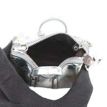 Load image into Gallery viewer, LOUIS VUITTON Mini Keepall Keychain Silver/BrownM01428 Monogram MetalicMirror