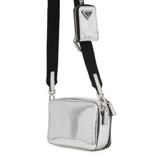 Load image into Gallery viewer, PRADA Brique Shoulder Bag Silver2VH070 Leather