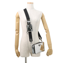 Load image into Gallery viewer, PRADA Brique Shoulder Bag Silver2VH070 Leather
