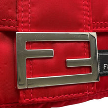 Load image into Gallery viewer, FENDI Mamma Baguette Porter Collaboration Red7AS138 Nylon Size Mini