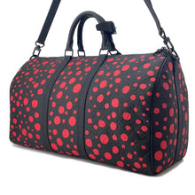 Load image into Gallery viewer, LOUIS VUITTON LV × YK Keepall Bandouliere Yayoi Kusama Noir/RedM21674 Taurillon Monogram Infinity Dot Size 50