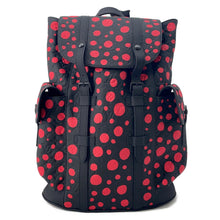 将图像加载到图库查看器中,LOUIS VUITTON LVxYK Christopher Yayoi Kusama Noir/RedM21978 Taurillon Monogram Infinity Dot Size MM